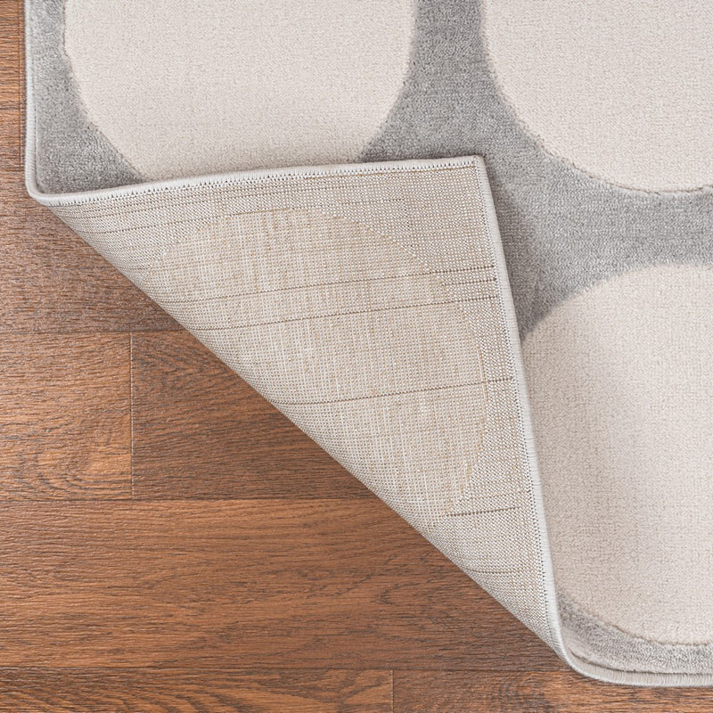 Adrian Modern Geometric Circle Dot High-Low Area Rug