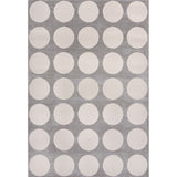 Adrian Modern Geometric Circle Dot High-Low Area Rug
