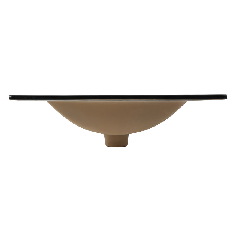 Ancillary 3-Hole Classic Contemporary Rectangular Ceramic Single Sink Basin Vanity Top