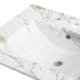 Ancillary 3-Hole Classic Contemporary Rectangular Ceramic Single Sink Basin Vanity Top