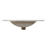 Ancillary 3-Hole Classic Contemporary Rectangular Ceramic Single Sink Basin Vanity Top