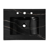 Ancillary 3-Hole Classic Contemporary Rectangular Ceramic Single Sink Basin Vanity Top