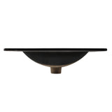 Ancillary 3-Hole Classic Contemporary Rectangular Ceramic Single Sink Basin Vanity Top