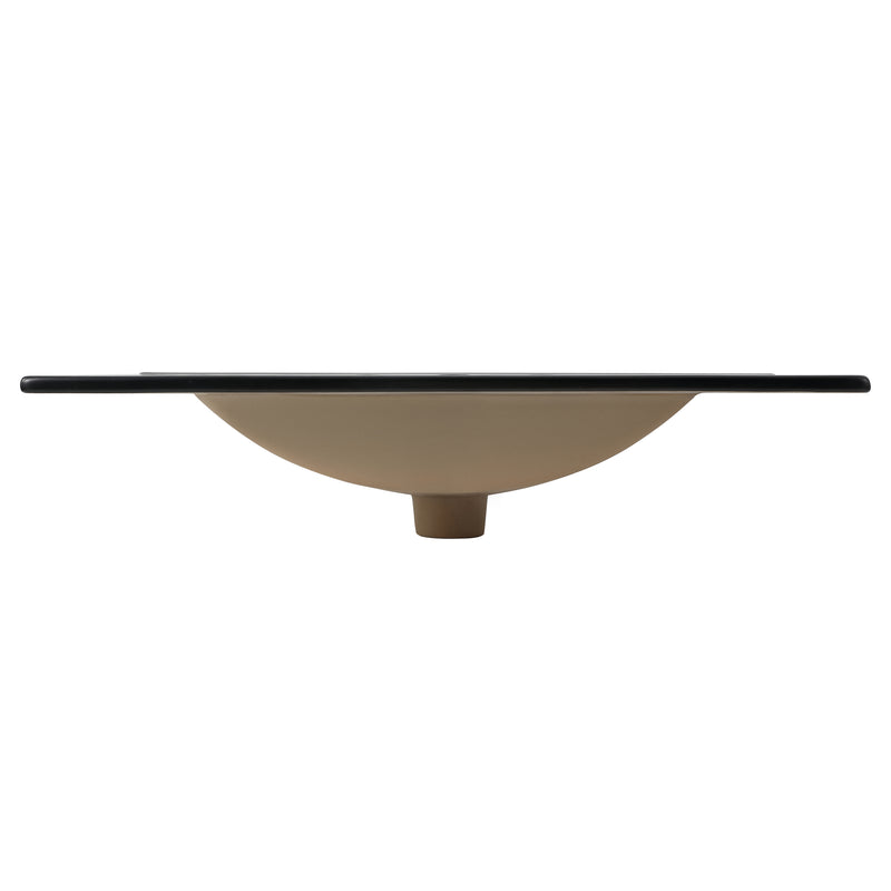 Ancillary 3-Hole Classic Contemporary Rectangular Ceramic Single Sink Basin Vanity Top