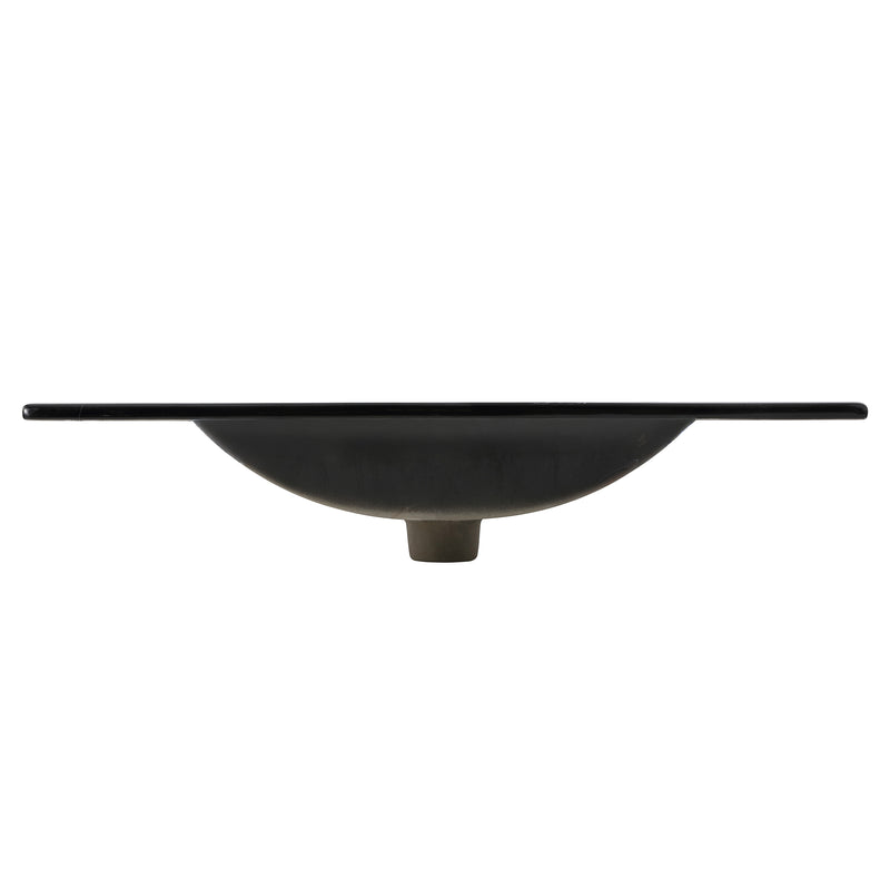 Ancillary 3-Hole Classic Contemporary Rectangular Ceramic Single Sink Basin Vanity Top