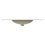 Ancillary 3-Hole Classic Contemporary Rectangular Ceramic Single Sink Basin Vanity Top