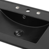 Ancillary 3-Hole Classic Contemporary Rectangular Ceramic Single Sink Basin Vanity Top