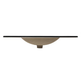 Ancillary 3-Hole Classic Contemporary Rectangular Ceramic Single Sink Basin Vanity Top