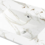 Ancillary 3-Hole Classic Contemporary Rectangular Ceramic Single Sink Basin Vanity Top