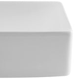 Felix 15 in. W x 8 in. D Modern Wall Mounted Rectangular Ceramic Mini Sink