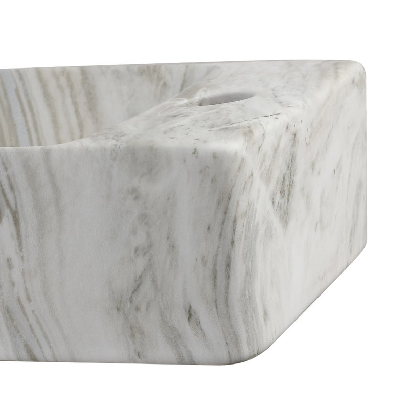 Felix 15 in. W x 8 in. D Modern Wall Mounted Rectangular Ceramic Mini Sink