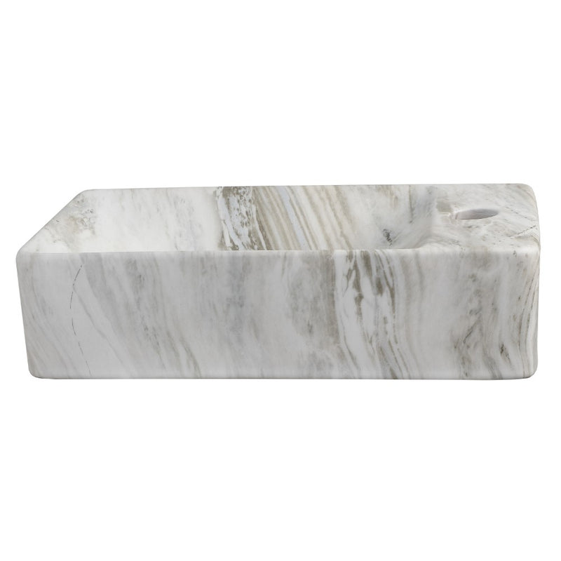 Felix 15 in. W x 8 in. D Modern Wall Mounted Rectangular Ceramic Mini Sink