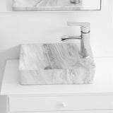 Felix 15 in. W x 8 in. D Modern Wall Mounted Rectangular Ceramic Mini Sink