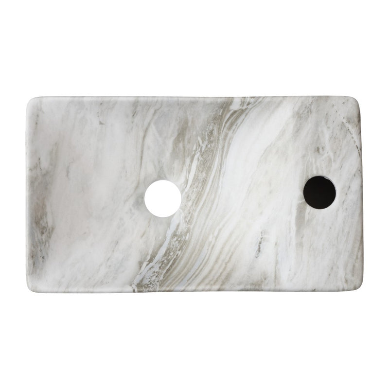 Felix 15 in. W x 8 in. D Modern Wall Mounted Rectangular Ceramic Mini Sink