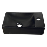 Felix 15 in. W x 8 in. D Modern Wall Mounted Rectangular Ceramic Mini Sink