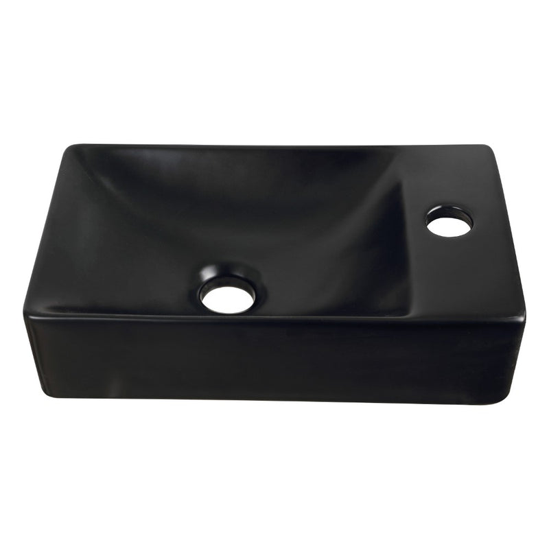 Felix 15 in. W x 8 in. D Modern Wall Mounted Rectangular Ceramic Mini Sink