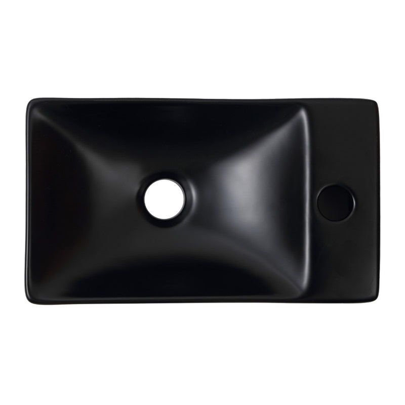 Felix 15 in. W x 8 in. D Modern Wall Mounted Rectangular Ceramic Mini Sink