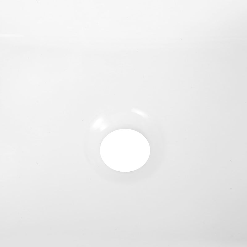 Ferbon 16 in. W x 12 in. D Modern Rectangular Ceramic Above Counter Vessel Bathroom Vanity Sink Basin