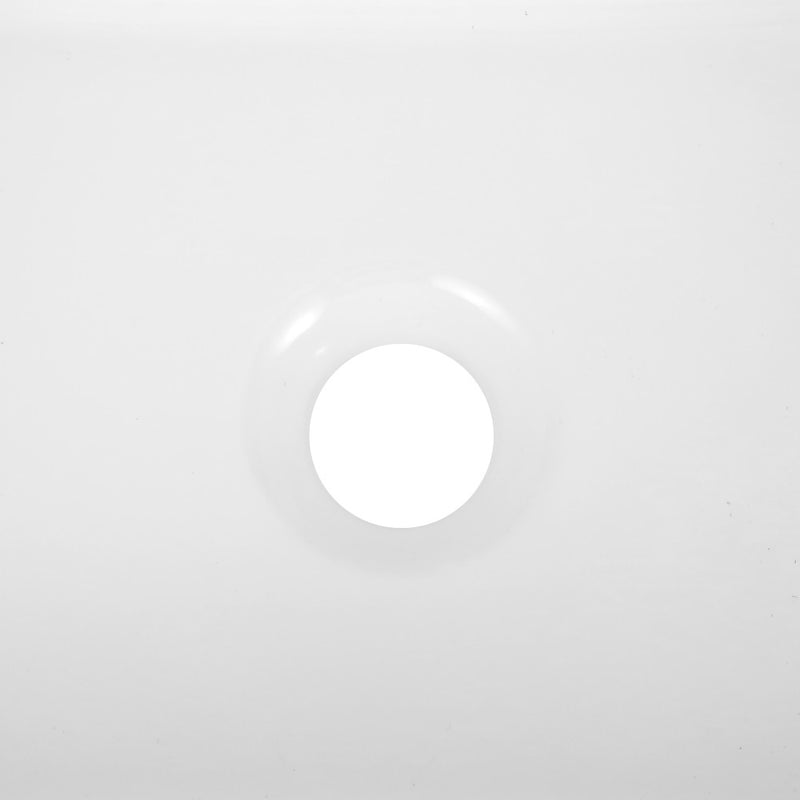 Ferbon 16 in. W x 12 in. D Modern Rectangular Ceramic Above Counter Vessel Bathroom Vanity Sink Basin