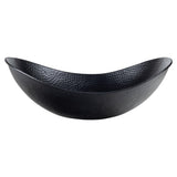 Dinghy 19 in. Boat-Shaped Rustic Pure Copper Hand-Hammered Above Counter Vessel Bathroom Vanity Sink