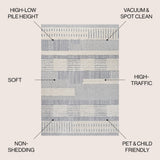 Kerstin Geometric High-low Area Rug