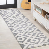 Astrid Retro Trellis High-low Area Rug