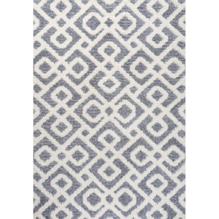 Astrid Retro Trellis High-low Area Rug
