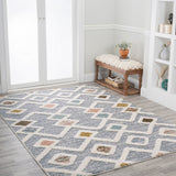 Monique Trellis High-low Area Rug