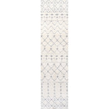 Pia Moroccan Trellis Plush Carved Area Rug