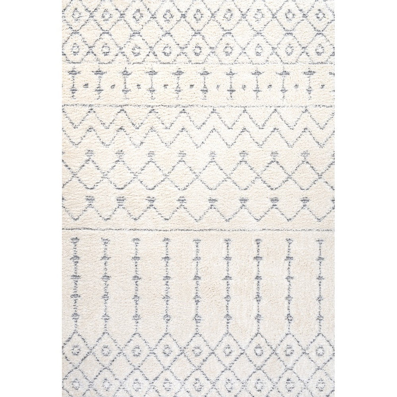 Pia Moroccan Trellis Plush Carved Area Rug