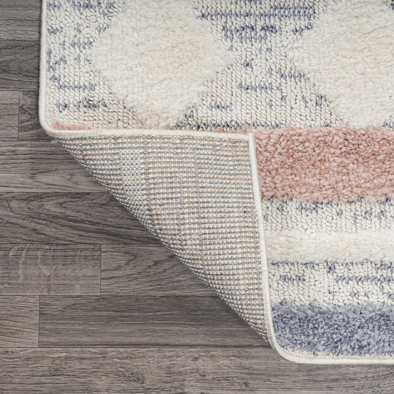 Faiza Moroccan Striped Geometric High-low Area Rug