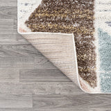 Aileen Geometric Scandi Colorblock Carved Area Rug