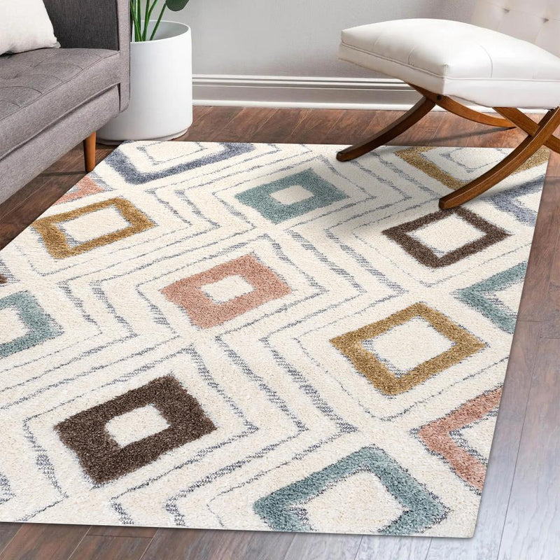 Amira Diamond Tribal High-low Area Rug
