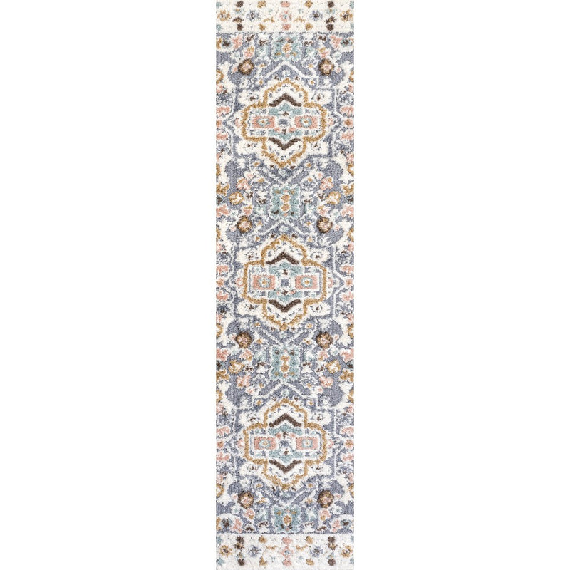 Aziza Persian Medallion High-low Area Rug