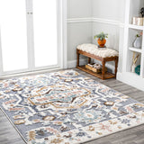 Aziza Persian Medallion High-low Area Rug
