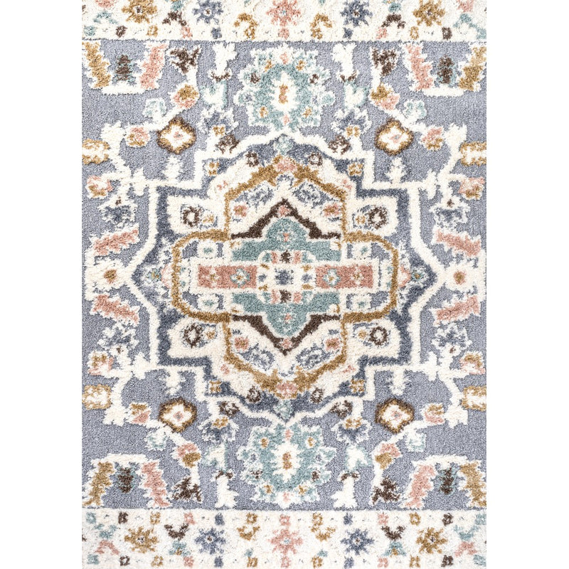 Aziza Persian Medallion High-low Area Rug