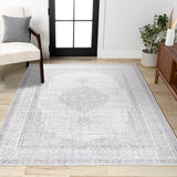 Mughal Ornate Medallion Traditional Area Rug
