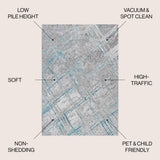 Slant Modern Abstract Area Rug