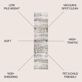 Tidal Modern Strie' Area Rug