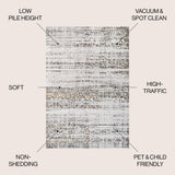 Tidal Modern Strie' Area Rug