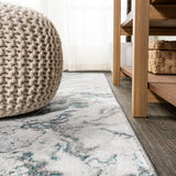 Swirl Marbled Abstract Area Rug