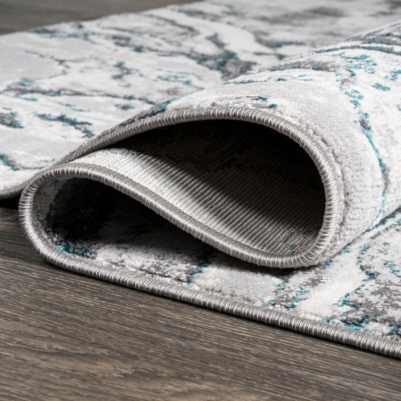 Swirl Marbled Abstract Area Rug