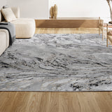 Swirl Marbled Abstract Area Rug