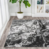 Swirl Marbled Abstract Area Rug