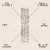 Swirl Marbled Abstract Area Rug
