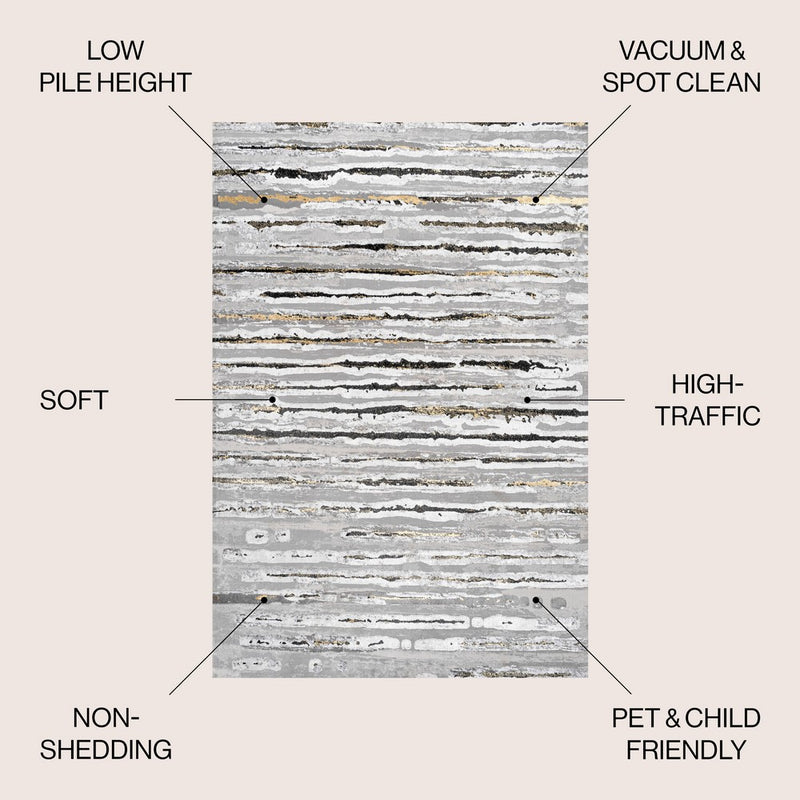 Batten Modern Stripe Area Rug