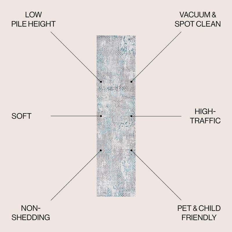 Timeworn Modern Abstract Area Rug