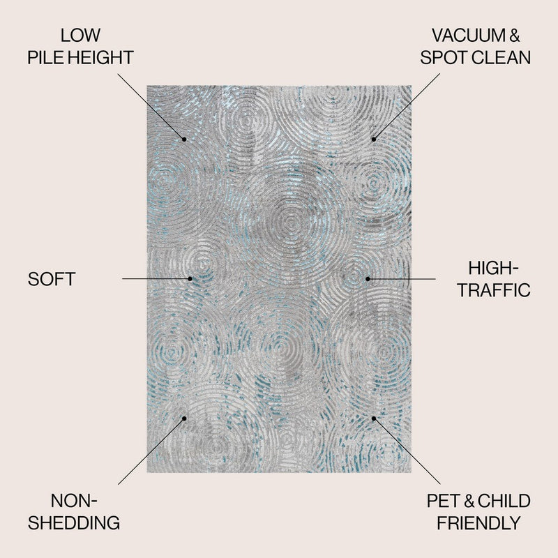 Timeworn Modern Abstract Area Rug