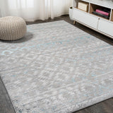 Ancient Faded Trellis Area Rug