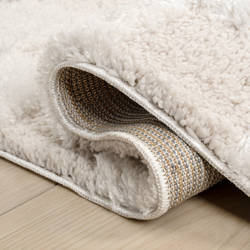 Rook Geometric Checker High-low Shag Area Rug